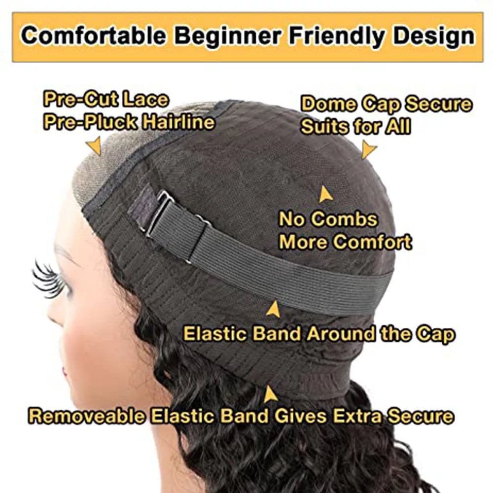 Handmade Pre Braided Wig Pre Plucked Pre Bleached Cornrows with Curly - OSASCO