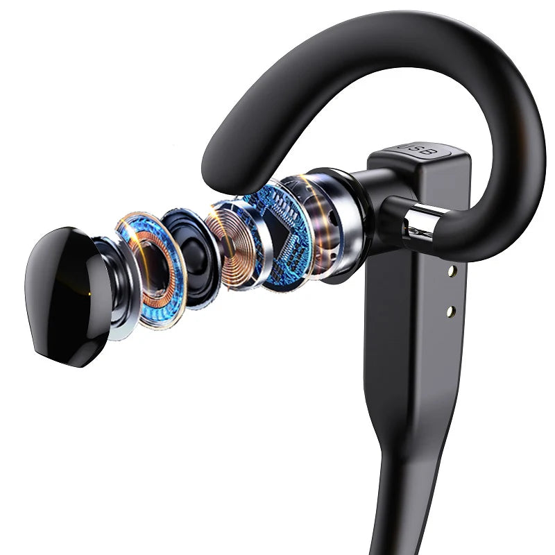 Single-Ear Bluetooth Business Headset with Charging Case