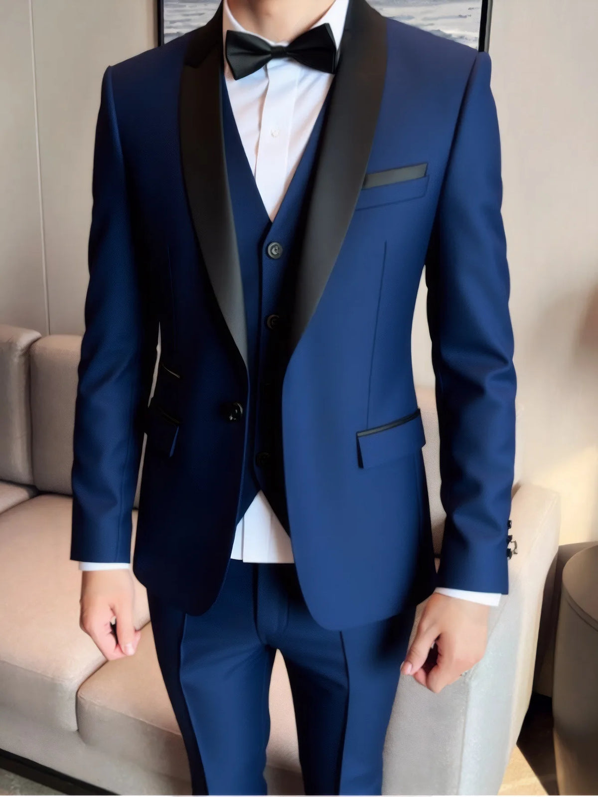 Men's Three-Piece Wedding Suit
