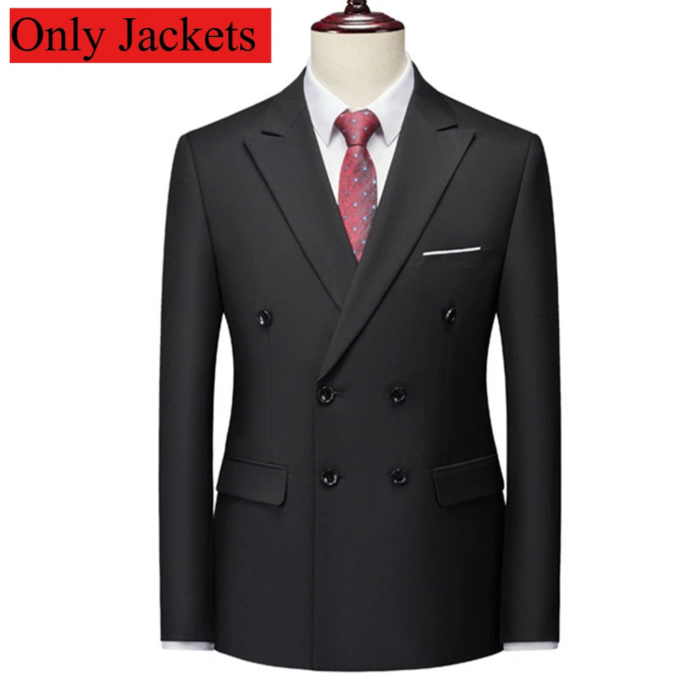 Men's Peak-Lapel Double-Breasted Suit