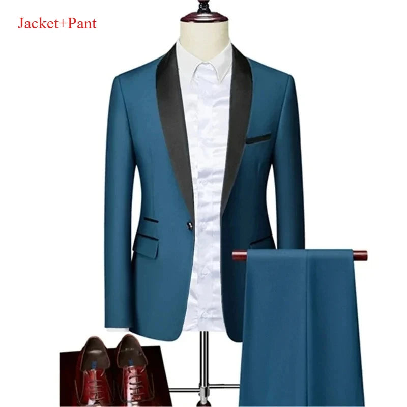 Men's Black 3-Piece Suit Set — product view