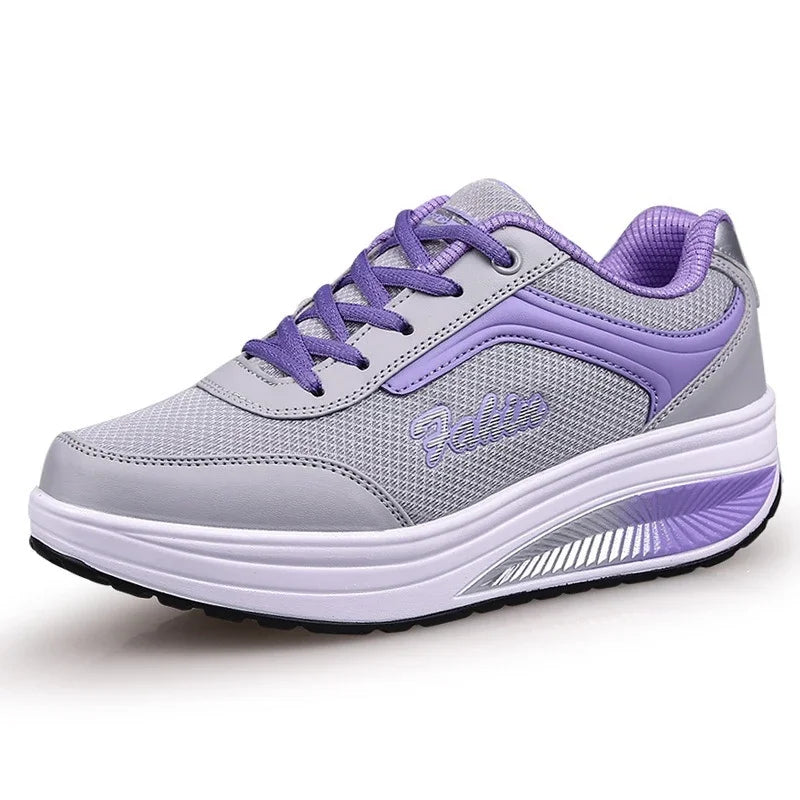Women's Chunky Platform Walking Sneakers — product view