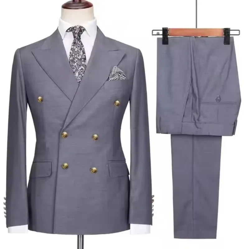 Men's Double-Breasted Blazer & Trouser Set