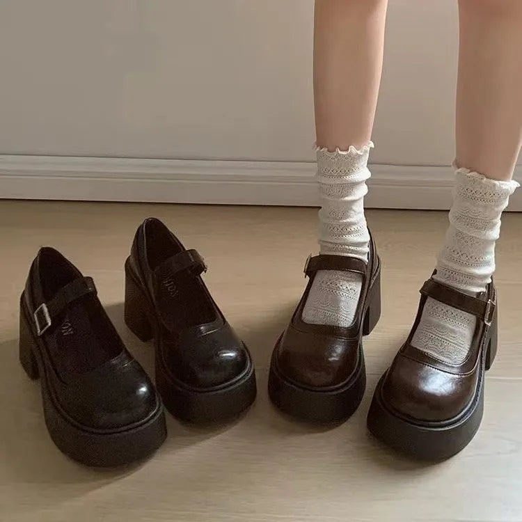 Women's Round-Toe Mary Jane Shoes — product view