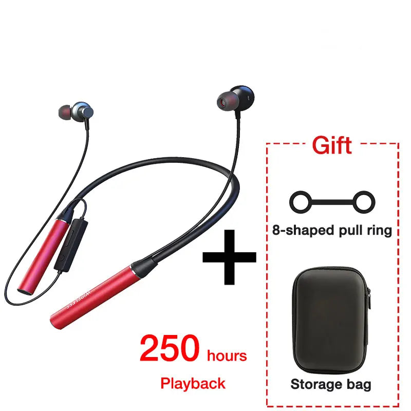 Long-Battery Neckband Bluetooth Earphones