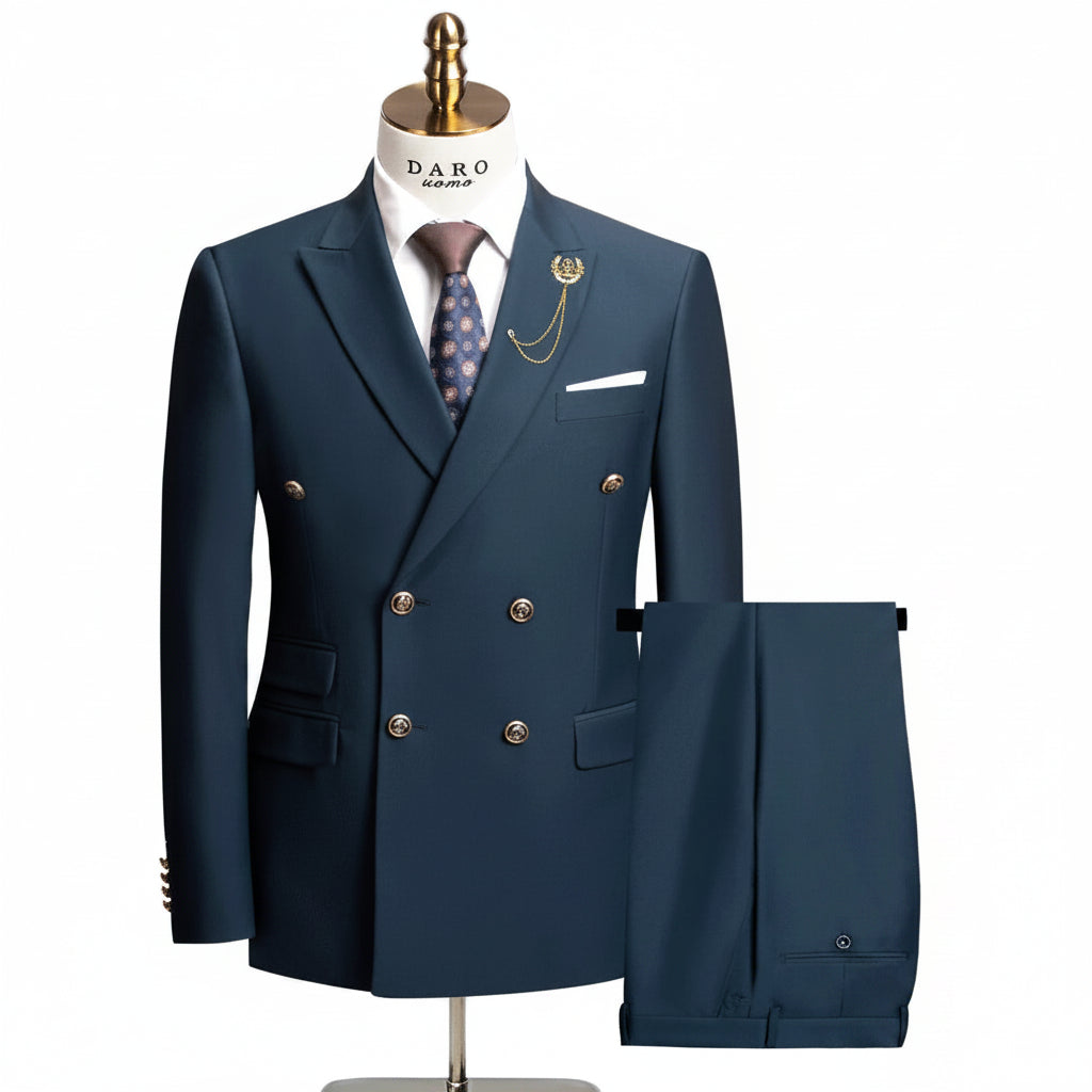 Men's Slim Fit Formal Business Suit 2Pcs Set — product view