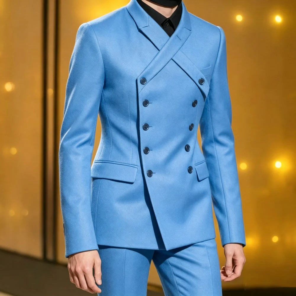 Men's 2-Piece Double-Breasted Suit Set — product view