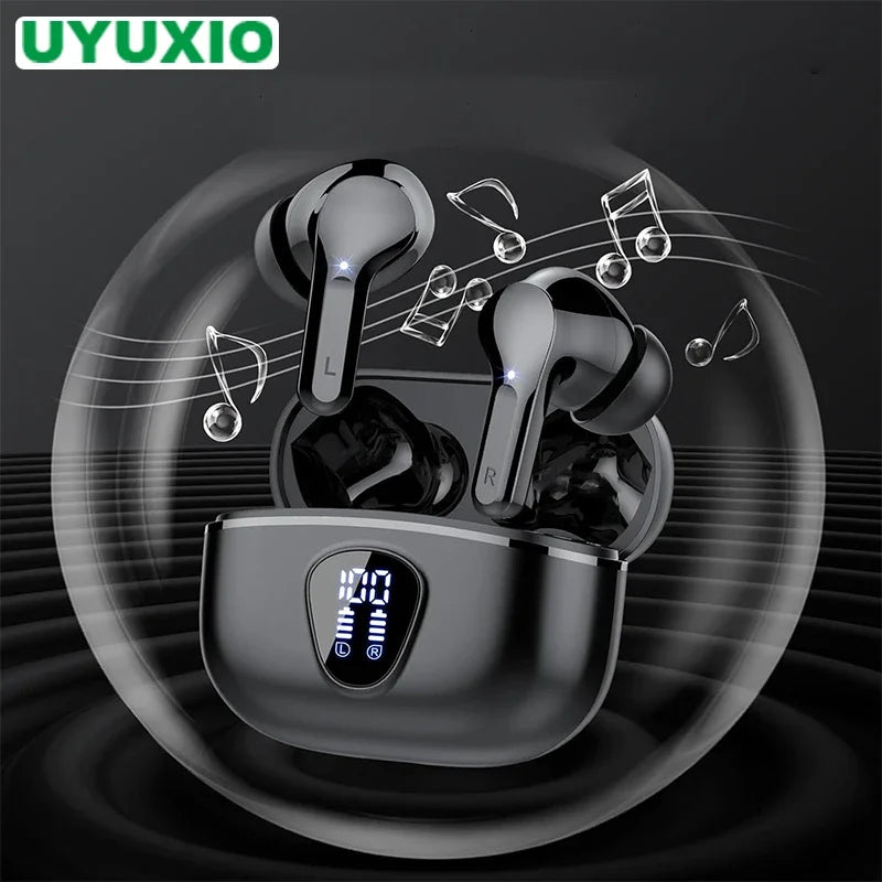 ENC Noise-Cancelling Wireless Earbuds with LED Display