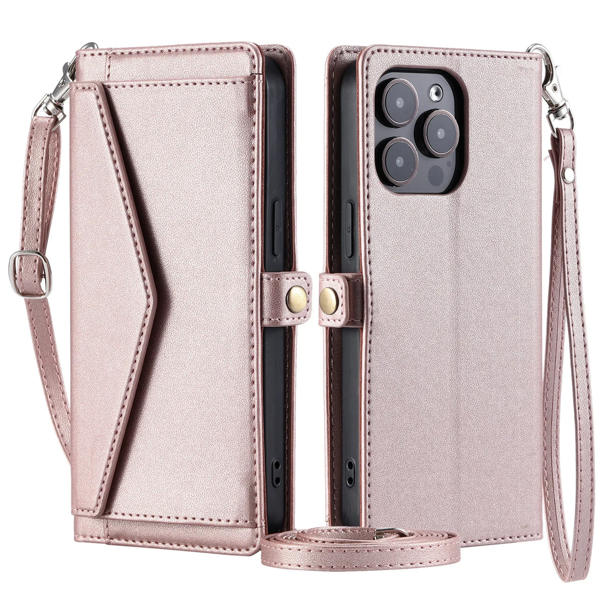 Crossbody Wallet Phone Case with Card Pocket for iPhone 15 Pro, iPhone 15 Plus 14 Plus, iPhone 13 Pro Max, iPhone 14 Pro, iPhone 17 or 18, iPhone 15, iPhone 14 Pro Max, iPhone SE2 SE3 7 8, iPhone 11, iPhone XR, iPhone 16 & More Models
