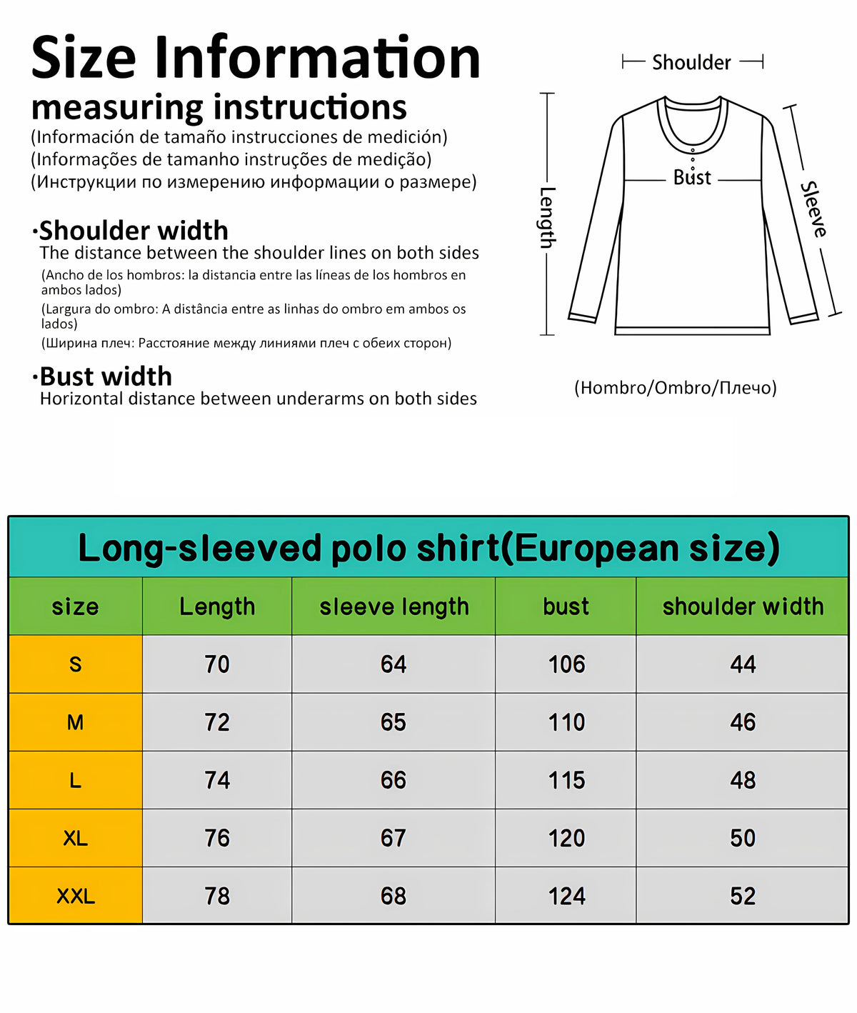 Men's Striped Long-Sleeve Polo Shirt
