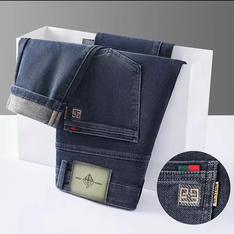 Men's Cotton Stretch Straight-Leg Jeans — product view