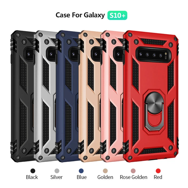 Ring Stand Phone Case for Samsung Galaxy S10, Note 9, S10 Plus, S10E, S9, S8 Plus, Note 8, S9 Plus, A50, S8, A70, A20, S10 5G, A40, A30
