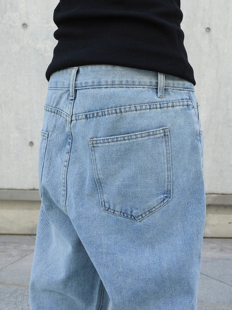 Men's Wide-Leg Stretch Denim Jeans — product view