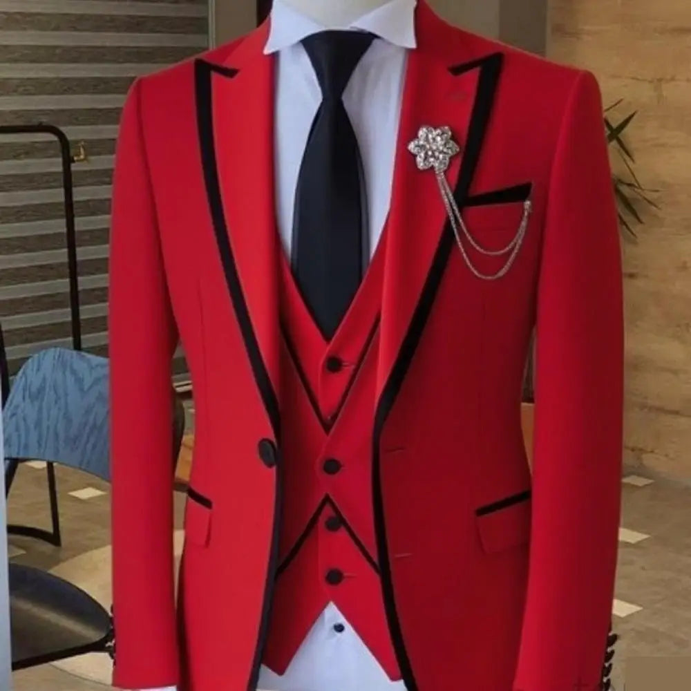 Men's 3-Piece Slim Fit Suit Set — product view