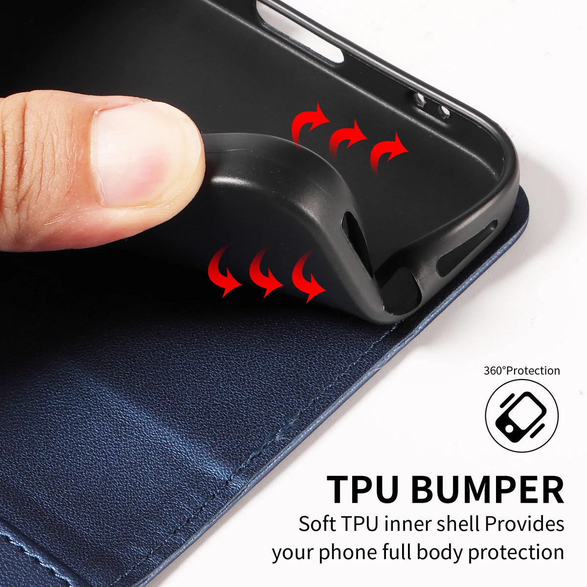 Flip Wallet Phone Case with Card Slots for iPhone SE (2022), iPhone 8 Plus, iPhone 17, iPhone 17 Pro, iPhone 17 Pro Max, iPhone 17e, iPhone 16 Pro Max, iPhone 16 Plus, iPhone 16 Pro, iPhone 16e, iPhone 15 Plus, iPhone 15 & More Models