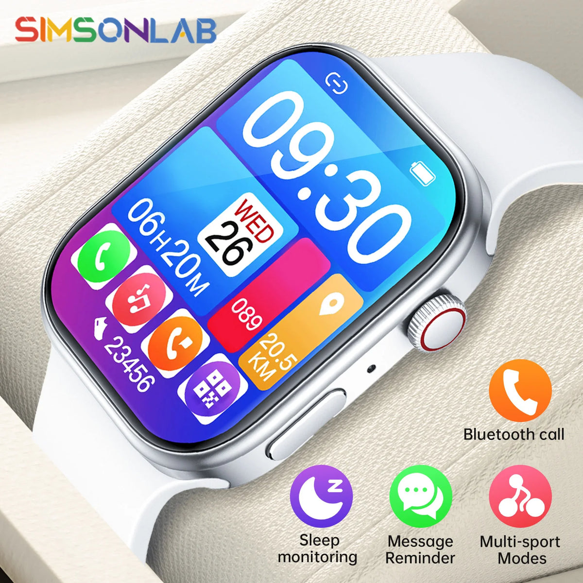 1.83-Inch Calling Smartwatch with Sleep Features