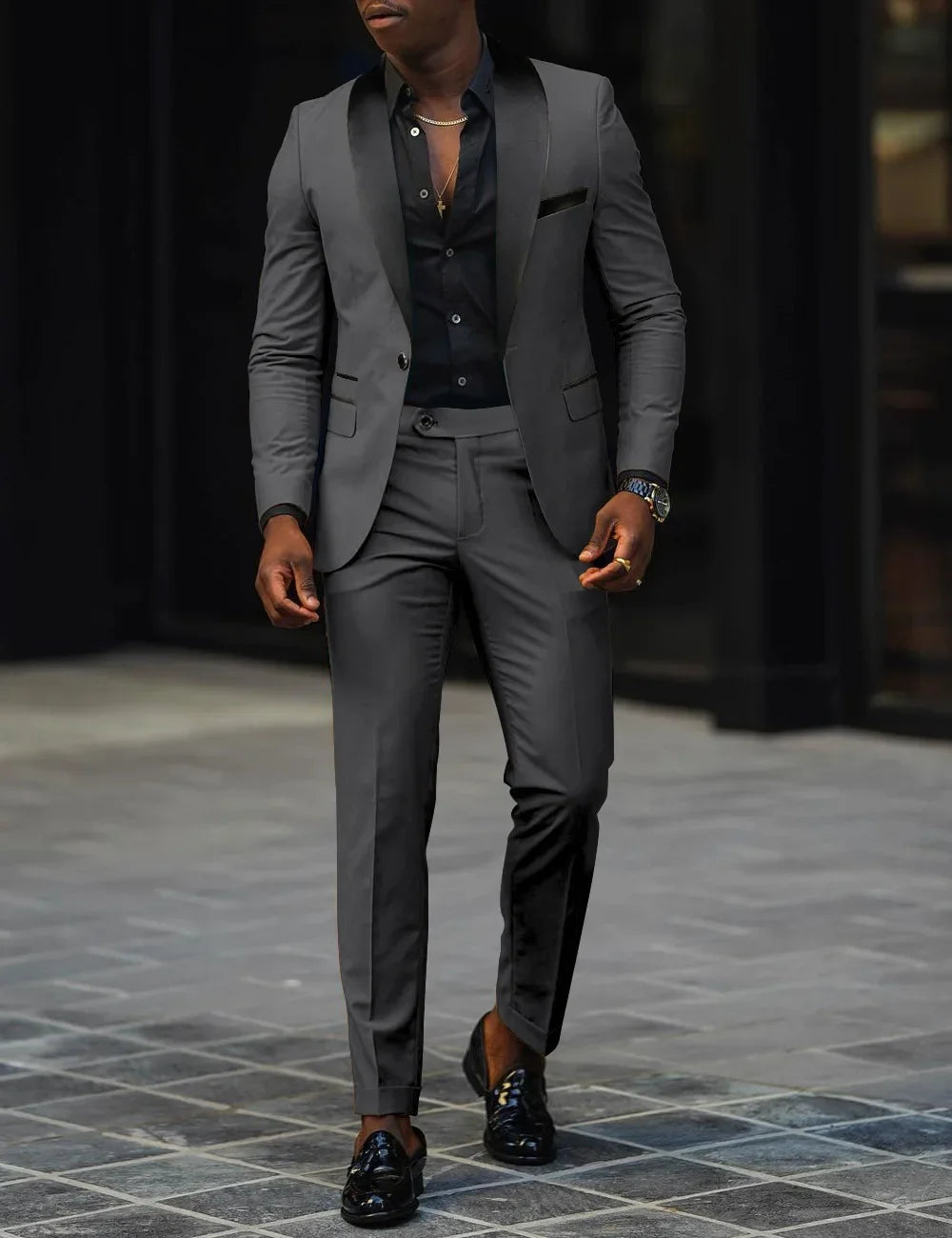 Men's One-Button Blazer & Trouser Set