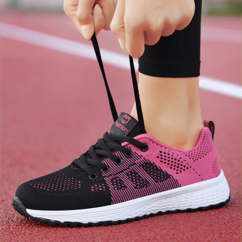 Breathable Lace-Up Walking Shoes — product view