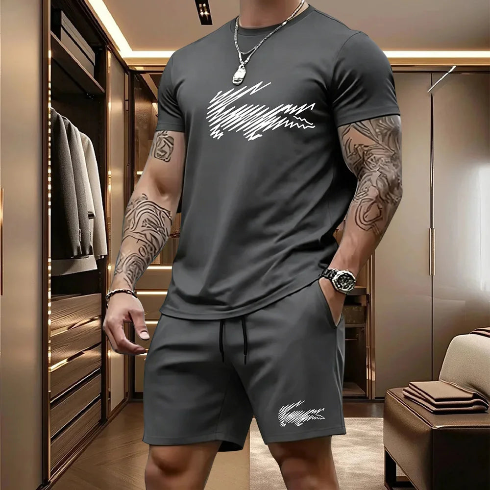 Men's Top & Shorts Set