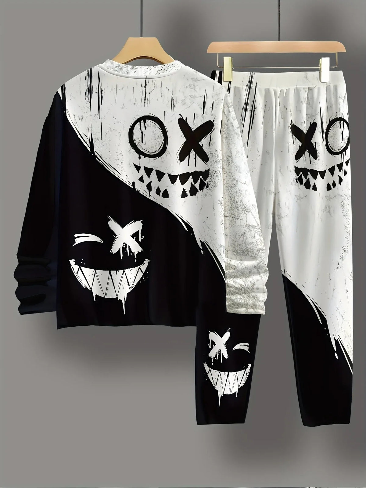 Men's Graphic Print Crew-Neck Sweatshirt