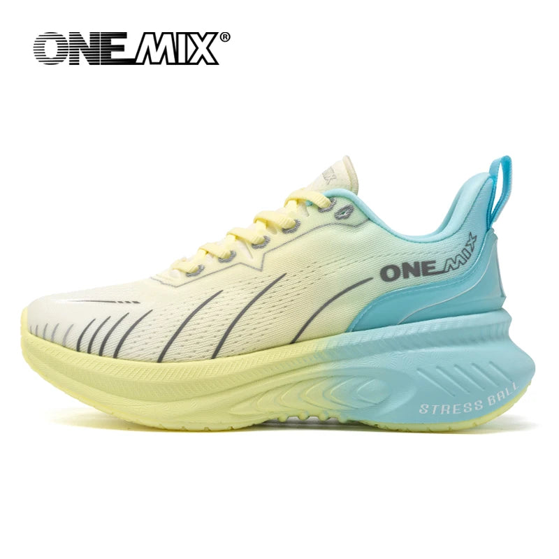 Unisex White Cushioned Running-Style Shoes