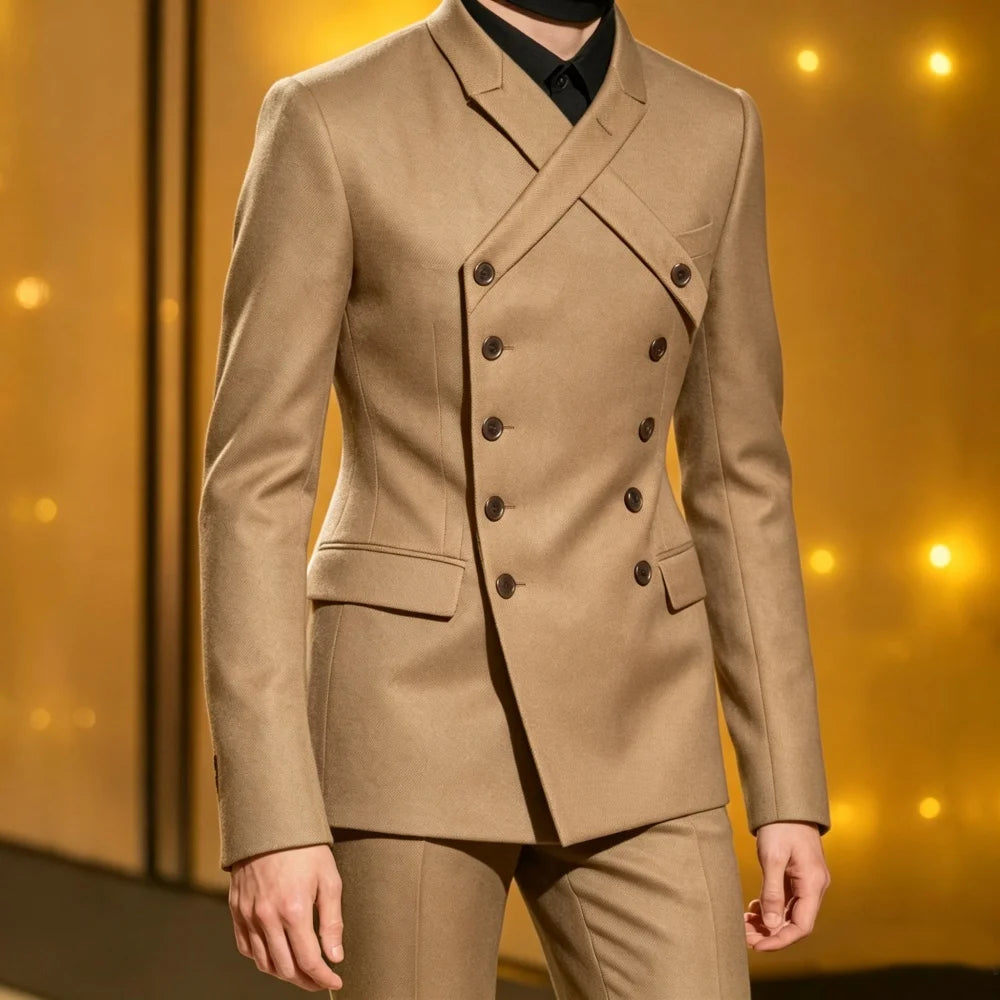 Men's 2-Piece Double-Breasted Suit Set — product view