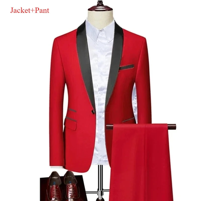 Men's Black 3-Piece Suit Set — product view