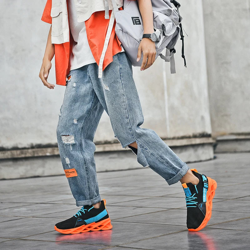 Unisex Thick-Sole Mesh Sneakers