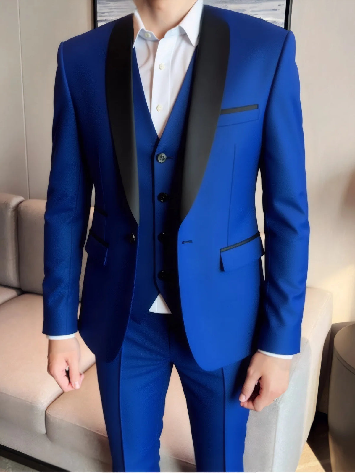 Men's Three-Piece Wedding Suit