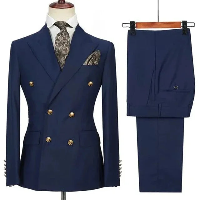 Men's Double-Breasted Suit Set — product view
