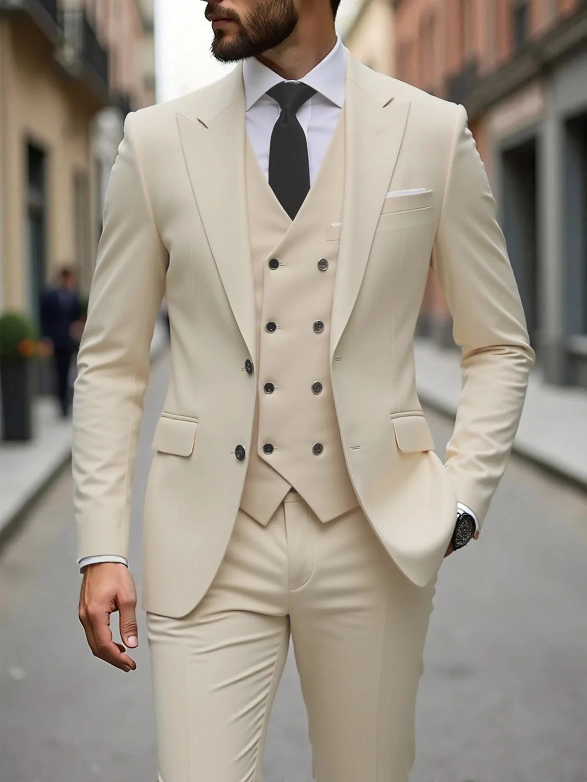 Men's Classic Three-Piece Tuxedo Suit