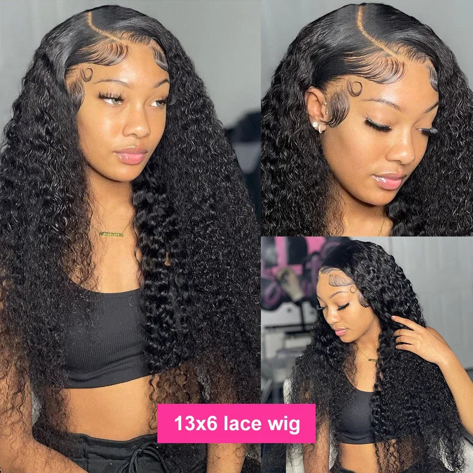Deep Wave Lace Front Wig — product view