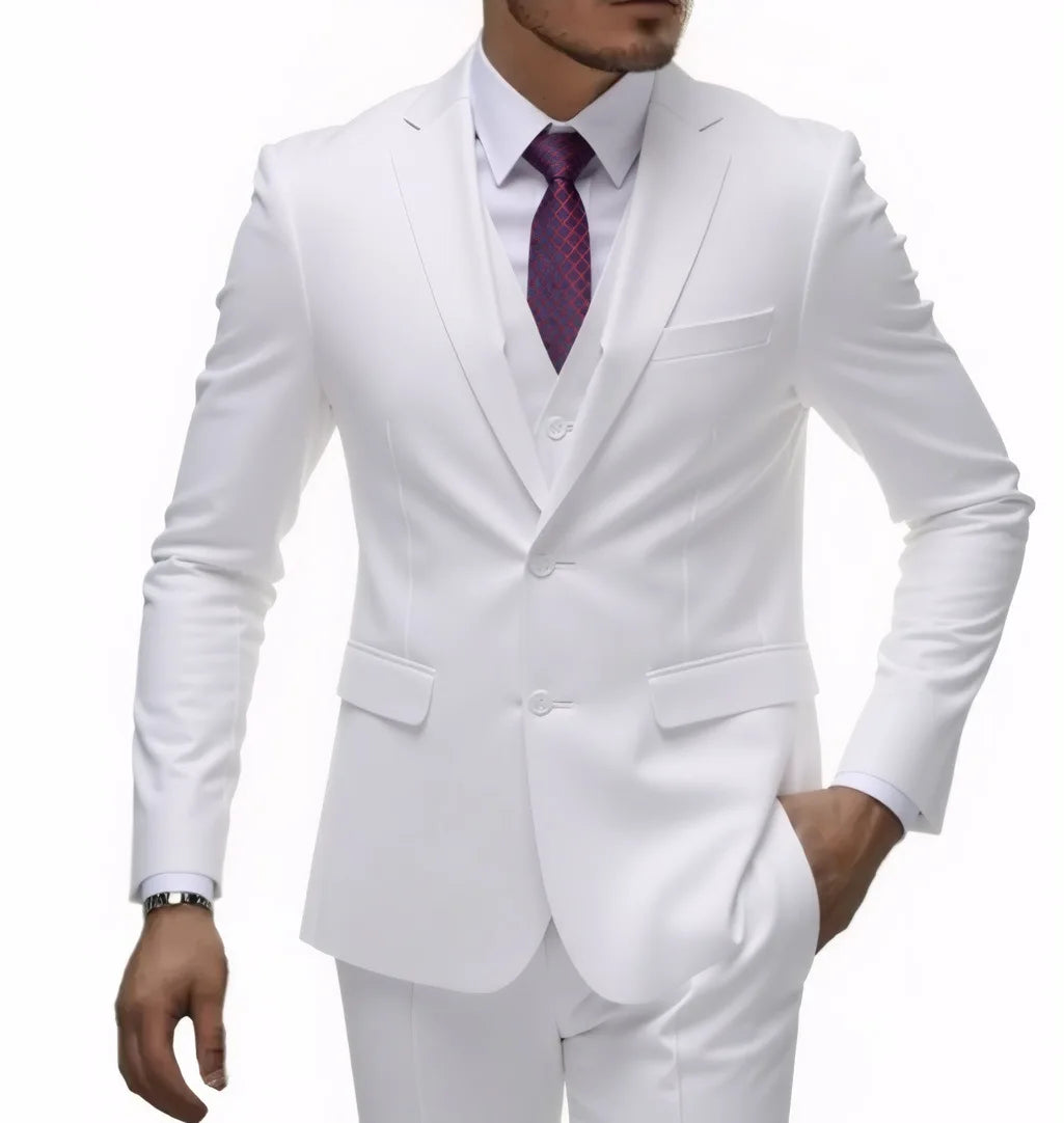 Men's Two-Button Three-Piece Suit