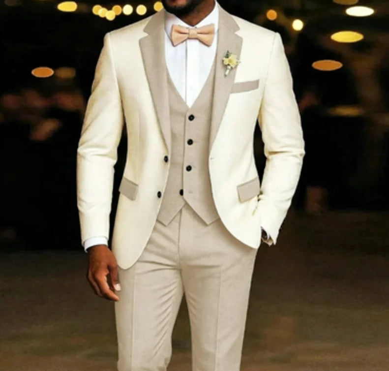 Men's Light Green 3-Piece Suit Set — product view