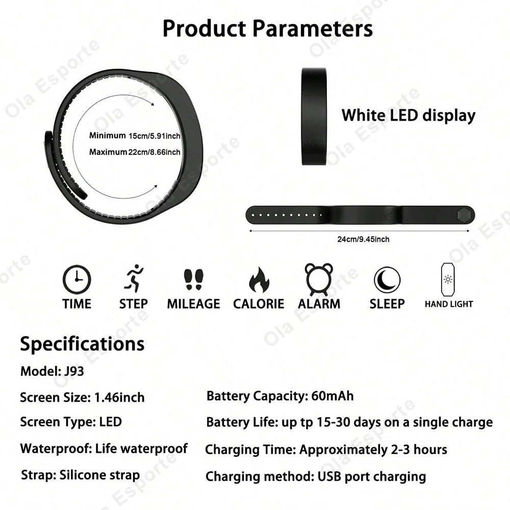 Outdoor 1.44-Inch Everyday Smartwatch with Sleep Features
