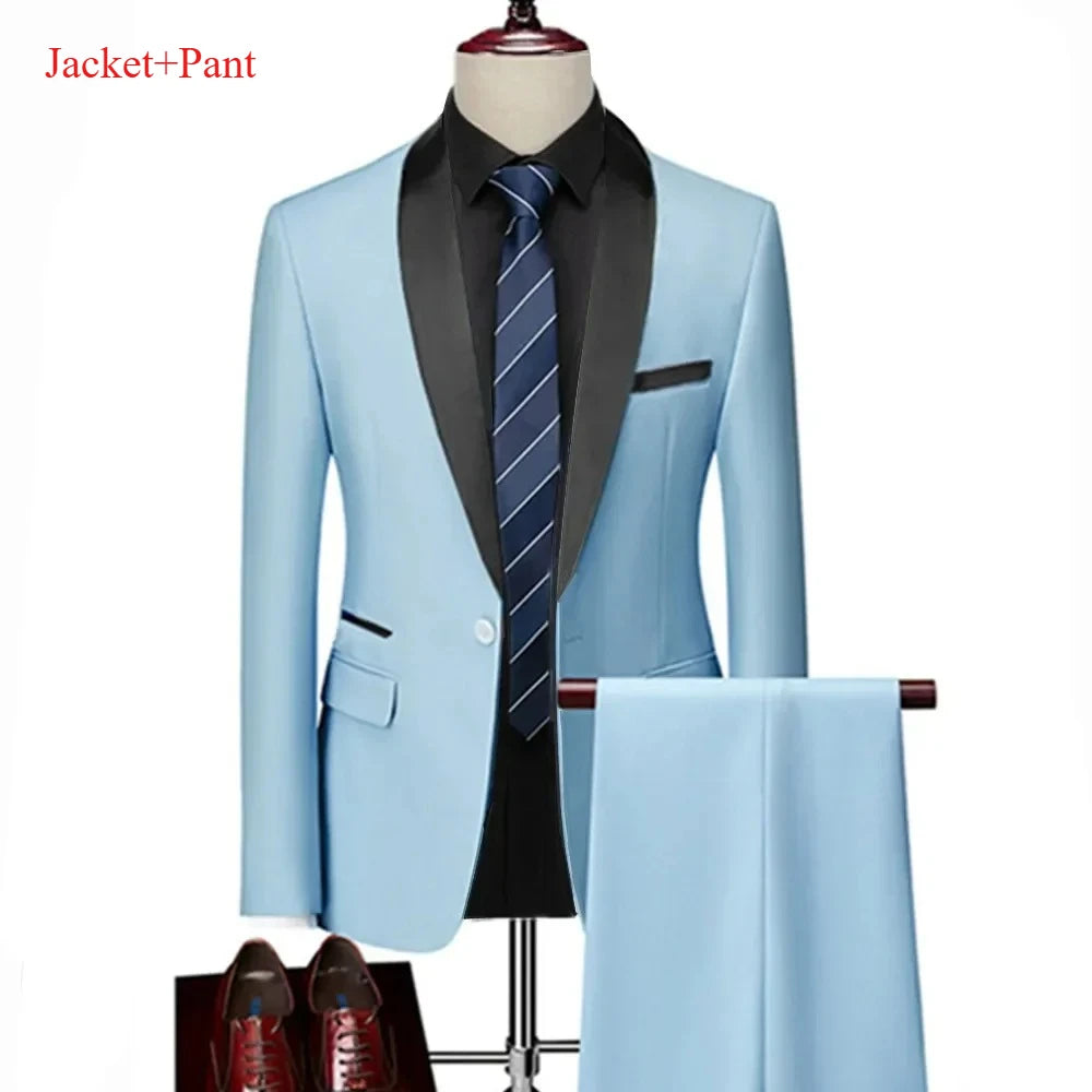 Men's Black 3-Piece Suit Set — product view