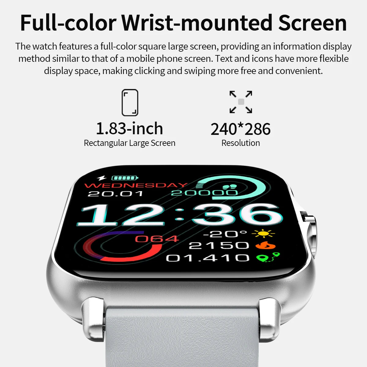 Children's 1.83-Inch Calling Smartwatch with Sleep Features