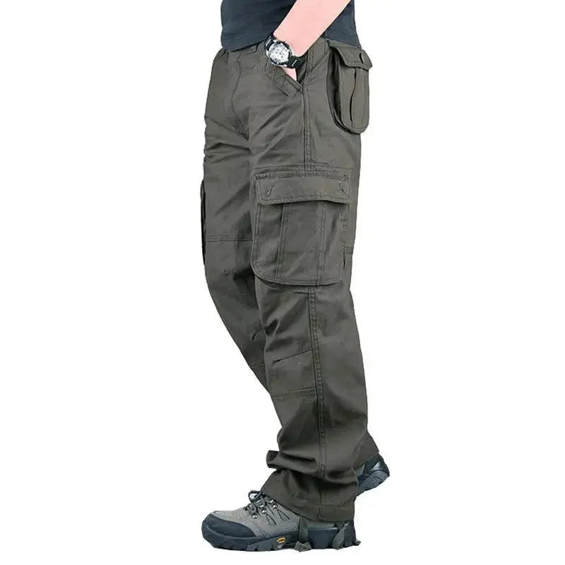 Men's Tactical Cargo Pants - Cotton Camouflage for Work & Outdoor Wear — product view