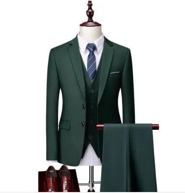 Men's Double-Breasted Three-Piece Suit