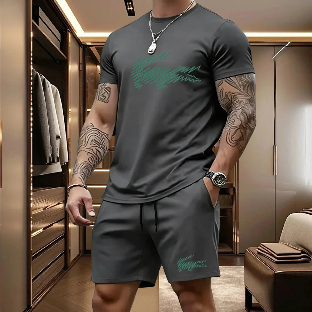 Men's Top & Shorts Set