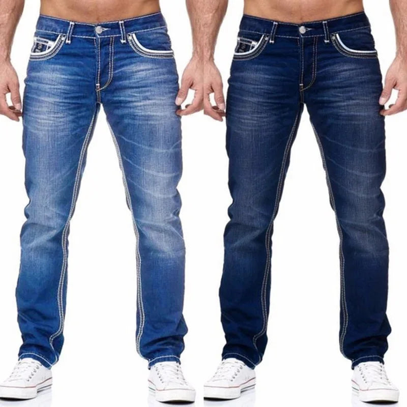 Men's Loose Fit Stretch Denim Jeans - Summer Weight — product view