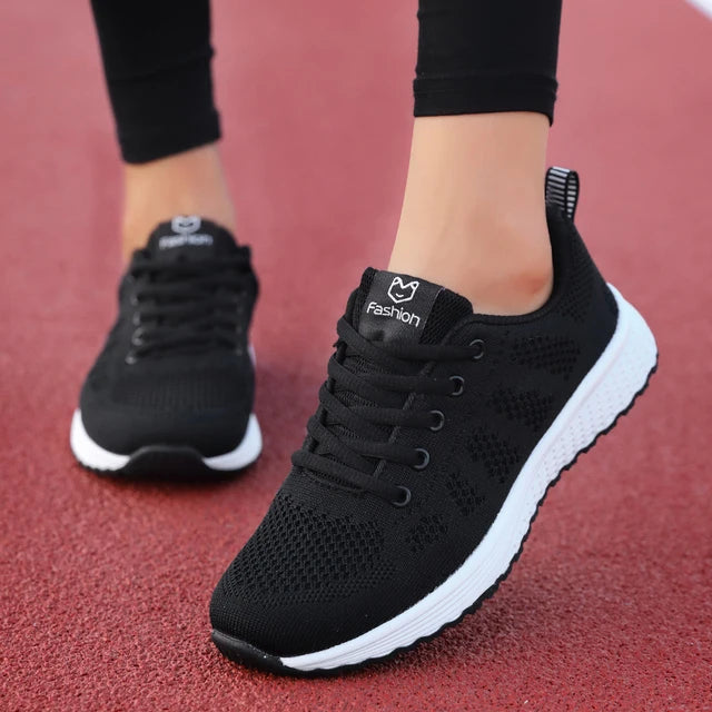 Breathable Lace-Up Walking Shoes — product view