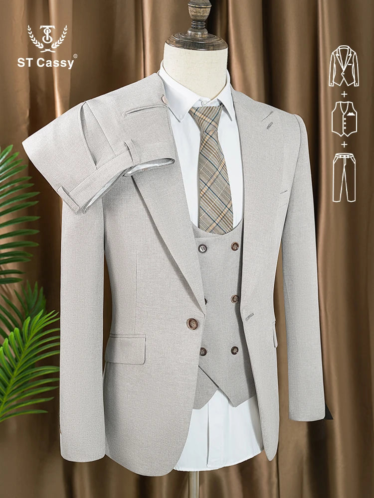 Men's 3-Piece Slim Fit Suit Set — product view