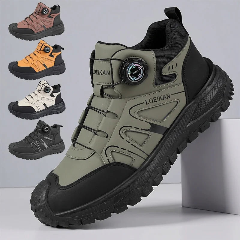 Unisex High-Top Chunky Sole Dial Closure Sneakers