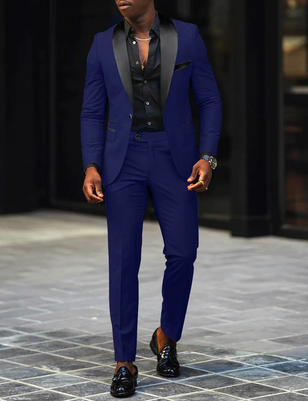 Men's Two-Piece Business Casual Suit Set — product view