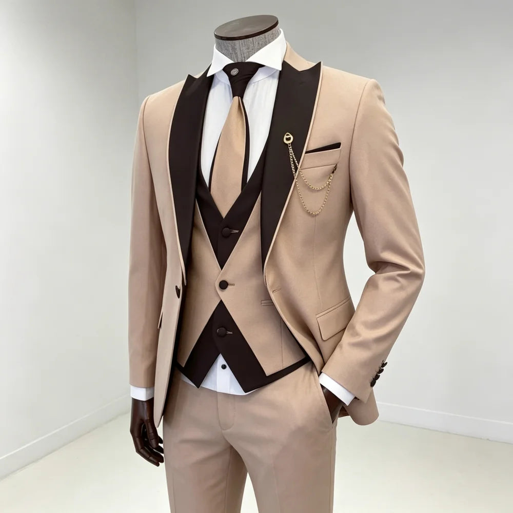 Men's 3-Piece Slim Fit Suit Set — product view