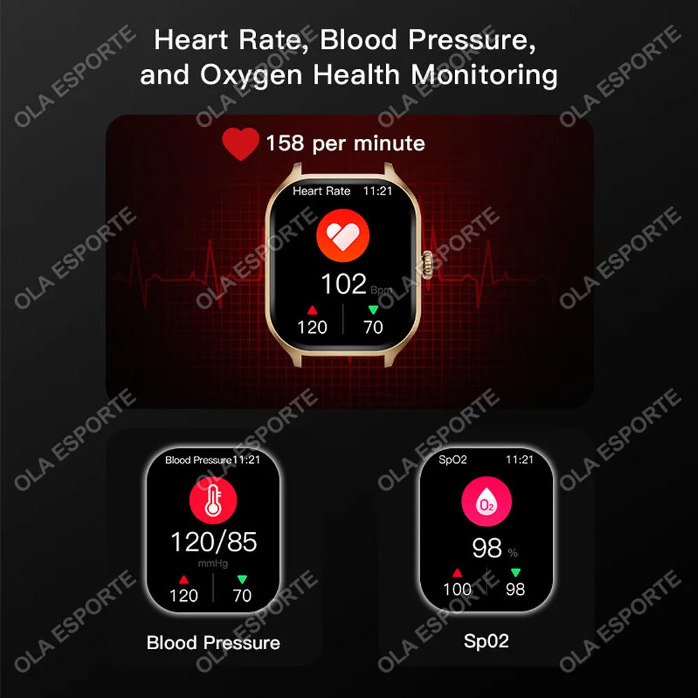 Outdoor 2.01-Inch Calling Smartwatch with Sleep Features