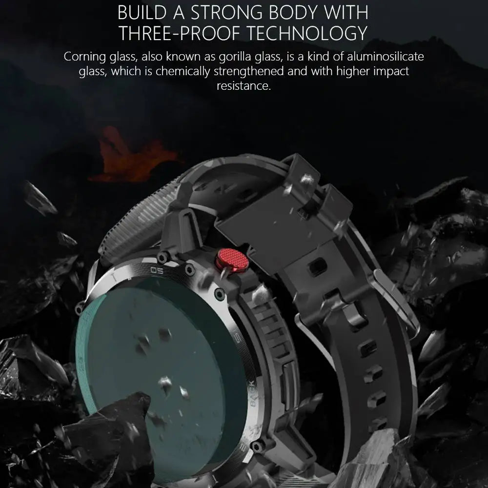 Outdoor 1.6-Inch Smartwatch with Music Control