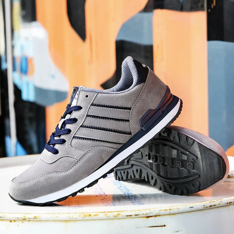 Men's Suede-Style Casual Sneakers