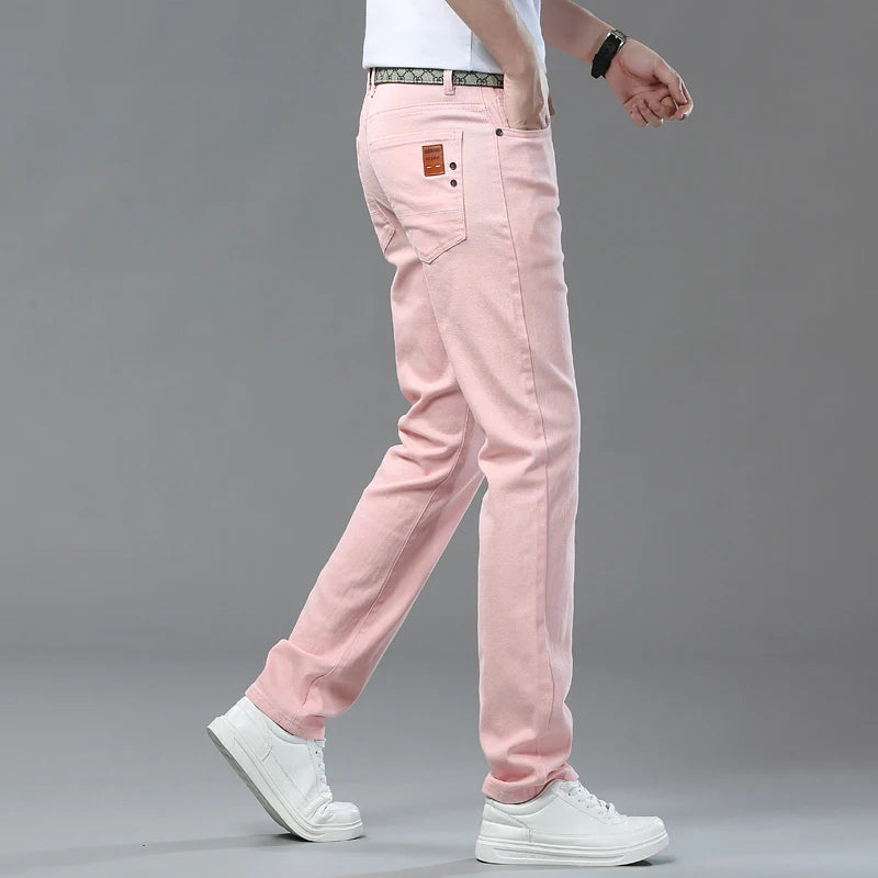 Men's Straight-Leg Stretch Denim Jeans — product view